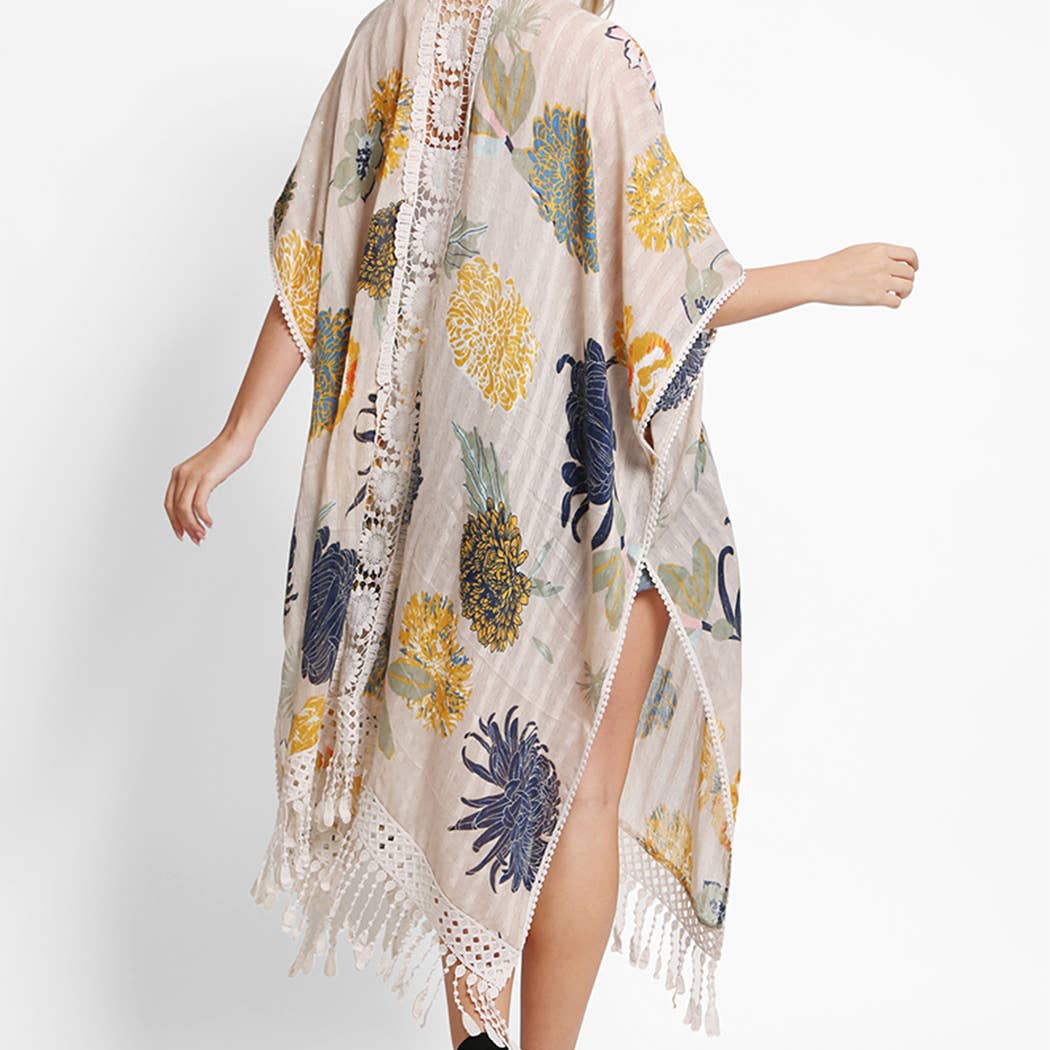 Amelie's Shimmer Floral Kimono
