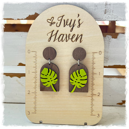 Palm Leaf Earrings