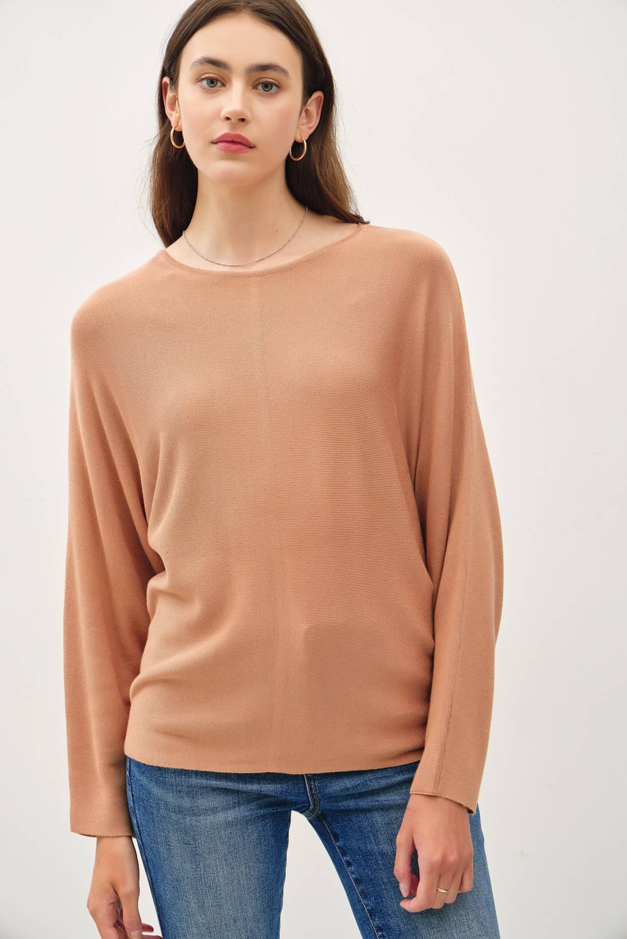 Jade's Bisque Dolman Sweater