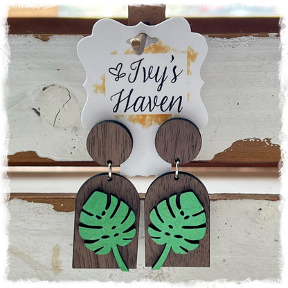 Palm Leaf Earrings