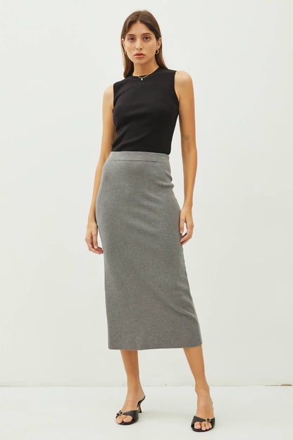 Sienna's Knitted Midi Skirt