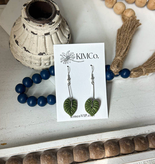 Monstera Leaf Earrings