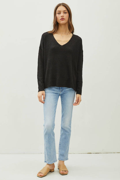 Dustina's Black Heathered Sweater