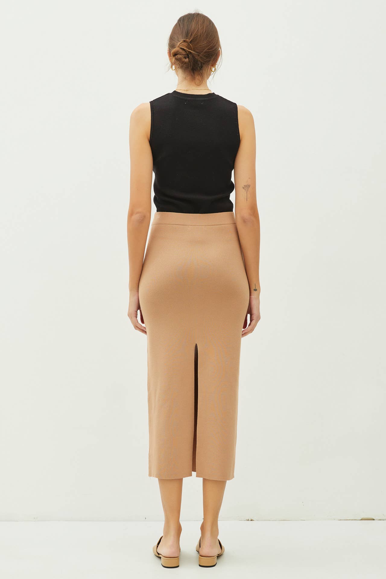 Sienna's Knitted Midi Skirt