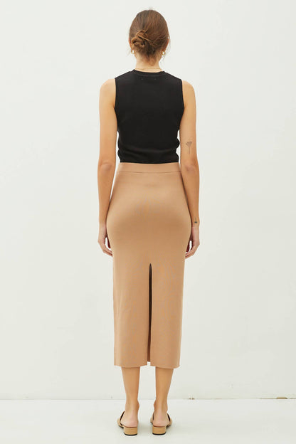 Sienna's Knitted Midi Skirt