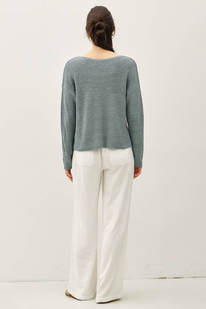 Avy's Teal Chunky Knit Sweater