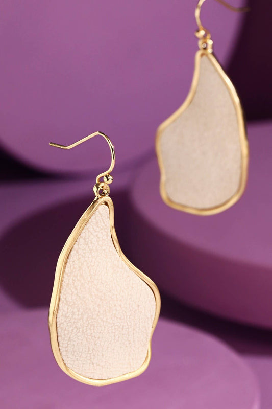 Organic Shaped Dangle Drop Earrings