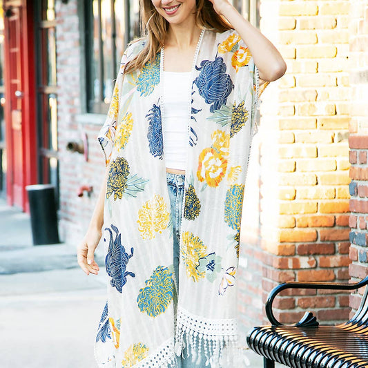Amelie's Shimmer Floral Kimono