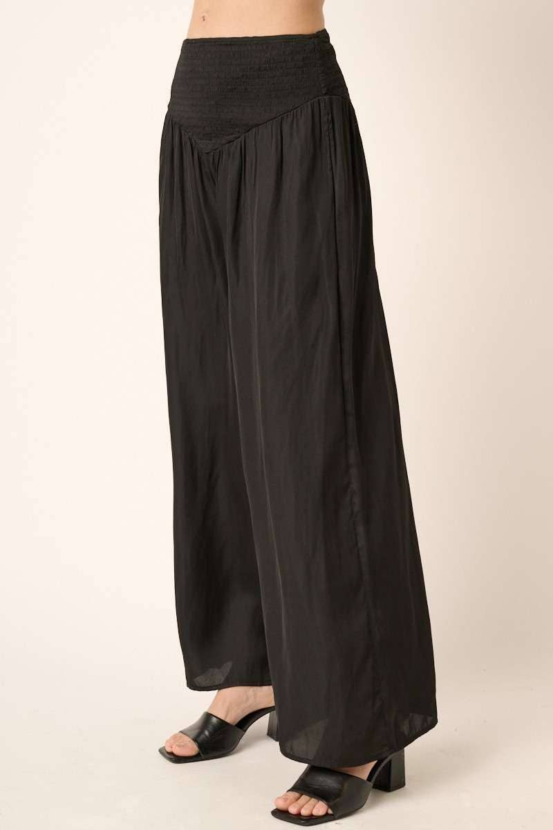 Judy's Smocked Satin Pants