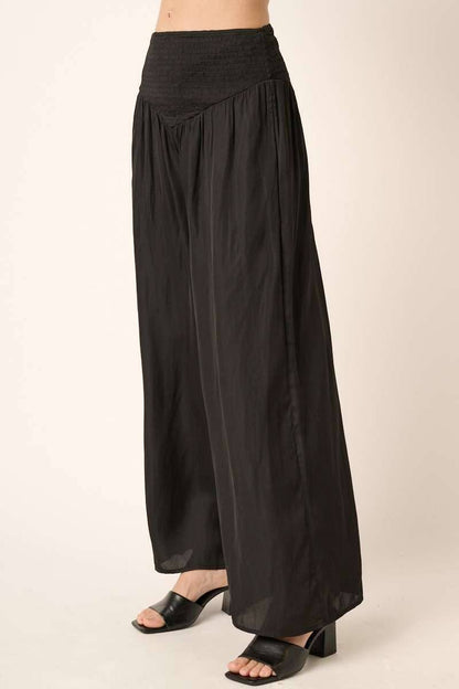 Judy's Smocked Satin Pants