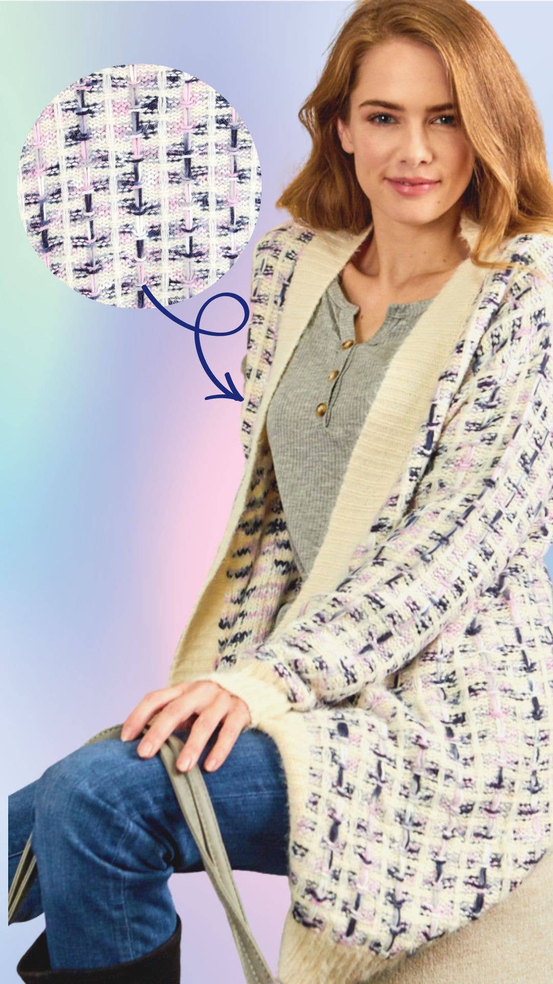 Amy's Yarn Knit Cardigan