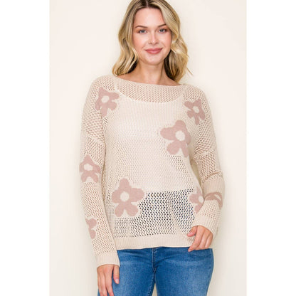 Alika's Natural Fish Net Pullover