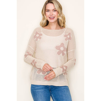 Alika's Natural Fish Net Pullover