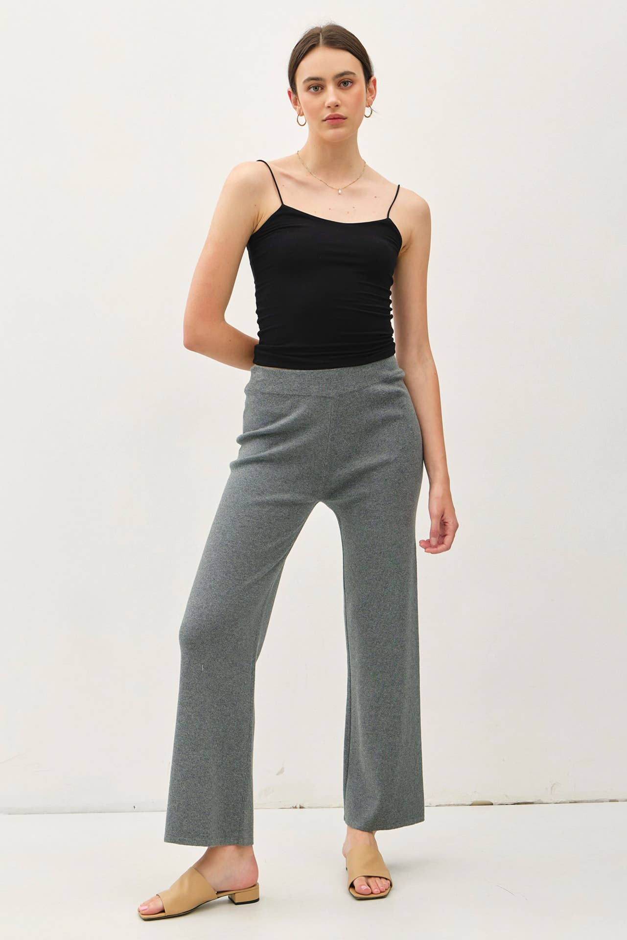 Ann's High Rise Soft Ribbed Pant