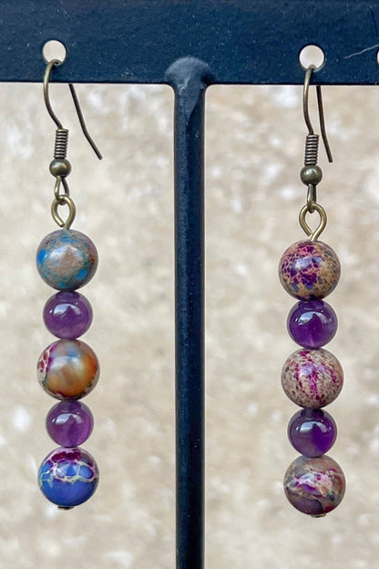 Honor Earrings Purple