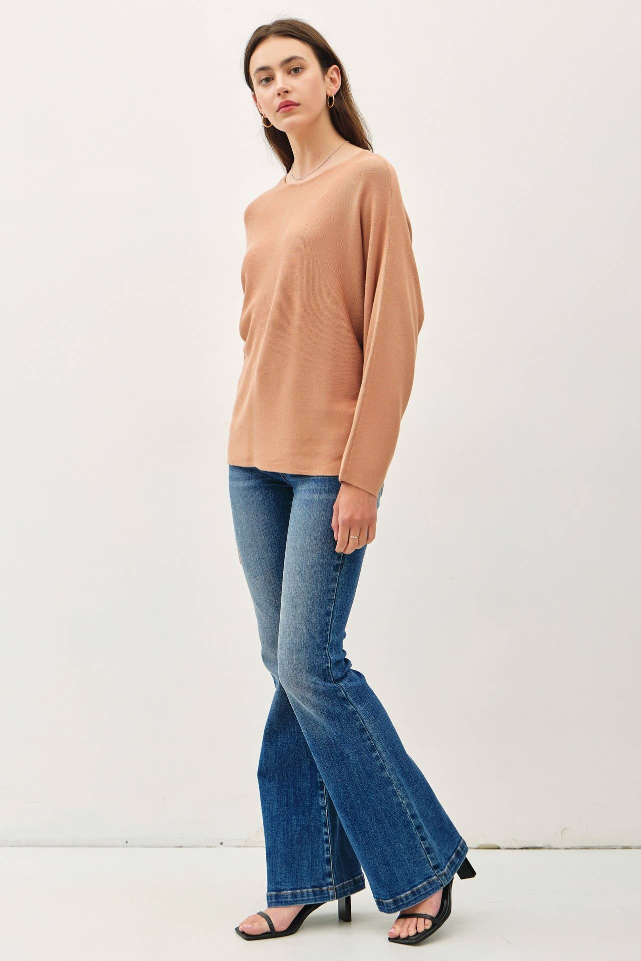 Jade's Bisque Dolman Sweater