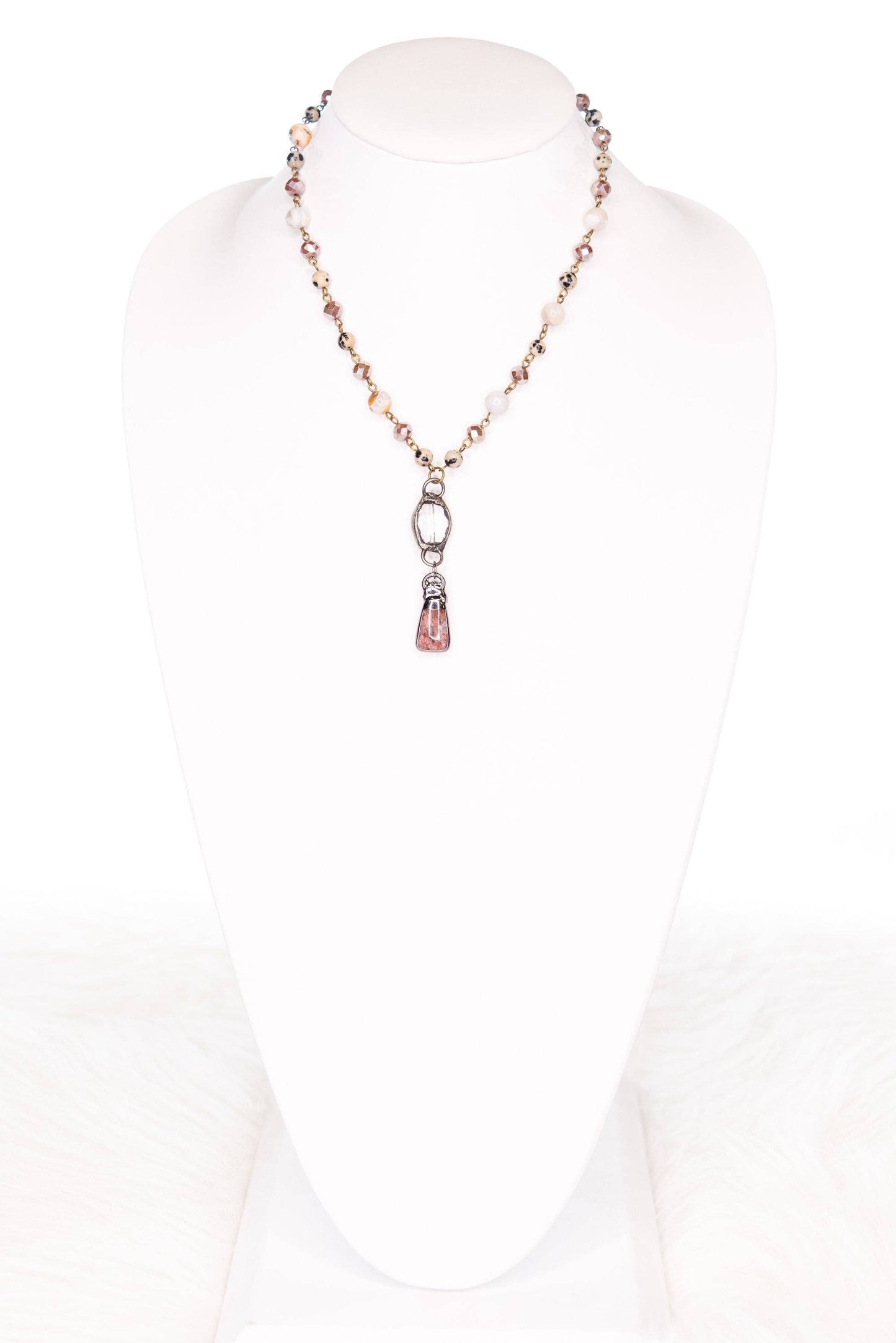Pica Necklace in Bamboo Agate