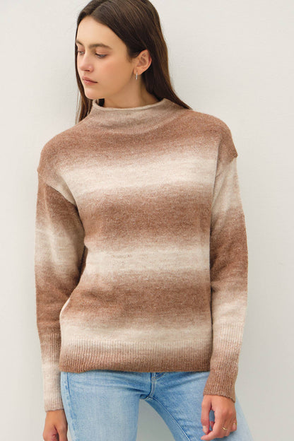 Katelyn's Mocha Gradient Wool Top