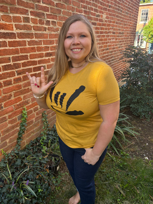 Mustard ILY Tee