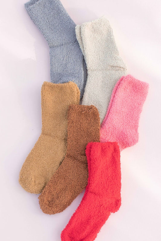 Fuzzy Solid Socks