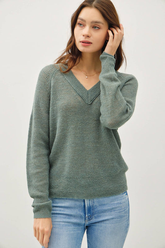 Maureen's Teal Green Lightweight Sweater