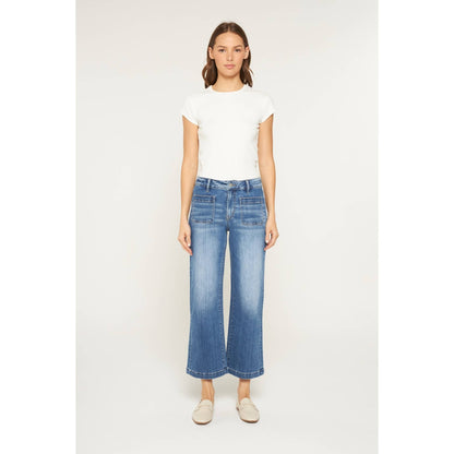Rosa's High Rise Cropped Wide Leg