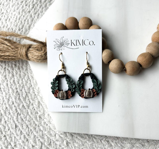 Earthy Tone Pumpkin Earrings
