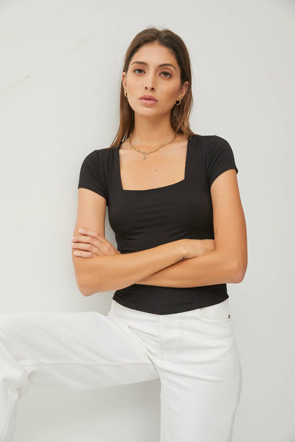 Neela Square Neck Top