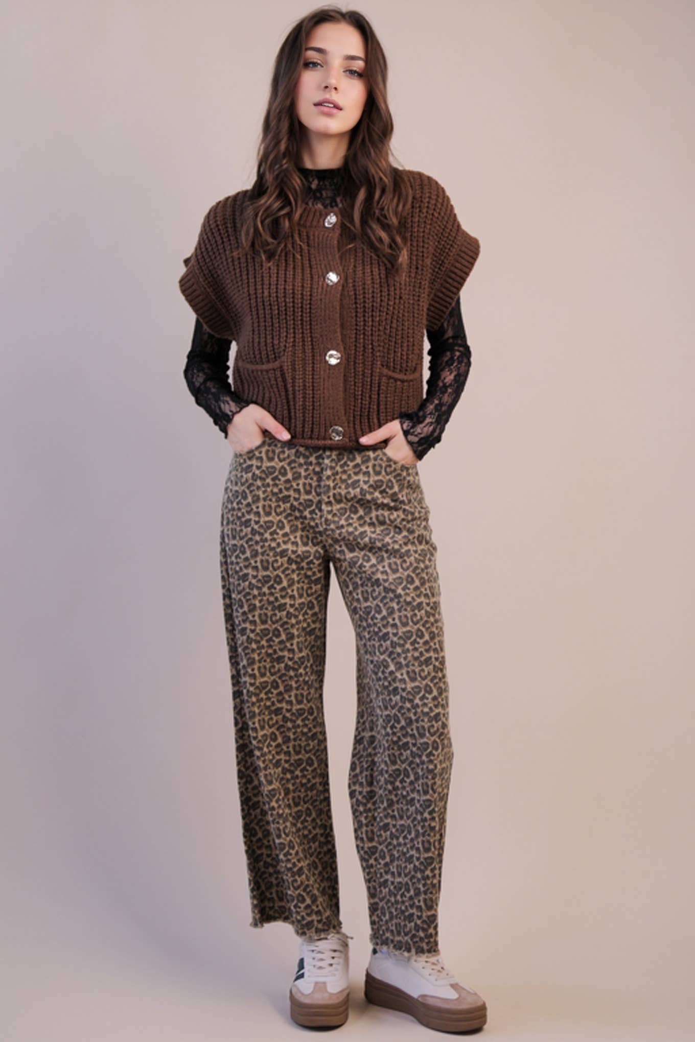 Becky's Chocolate Oversized Knit Sweater