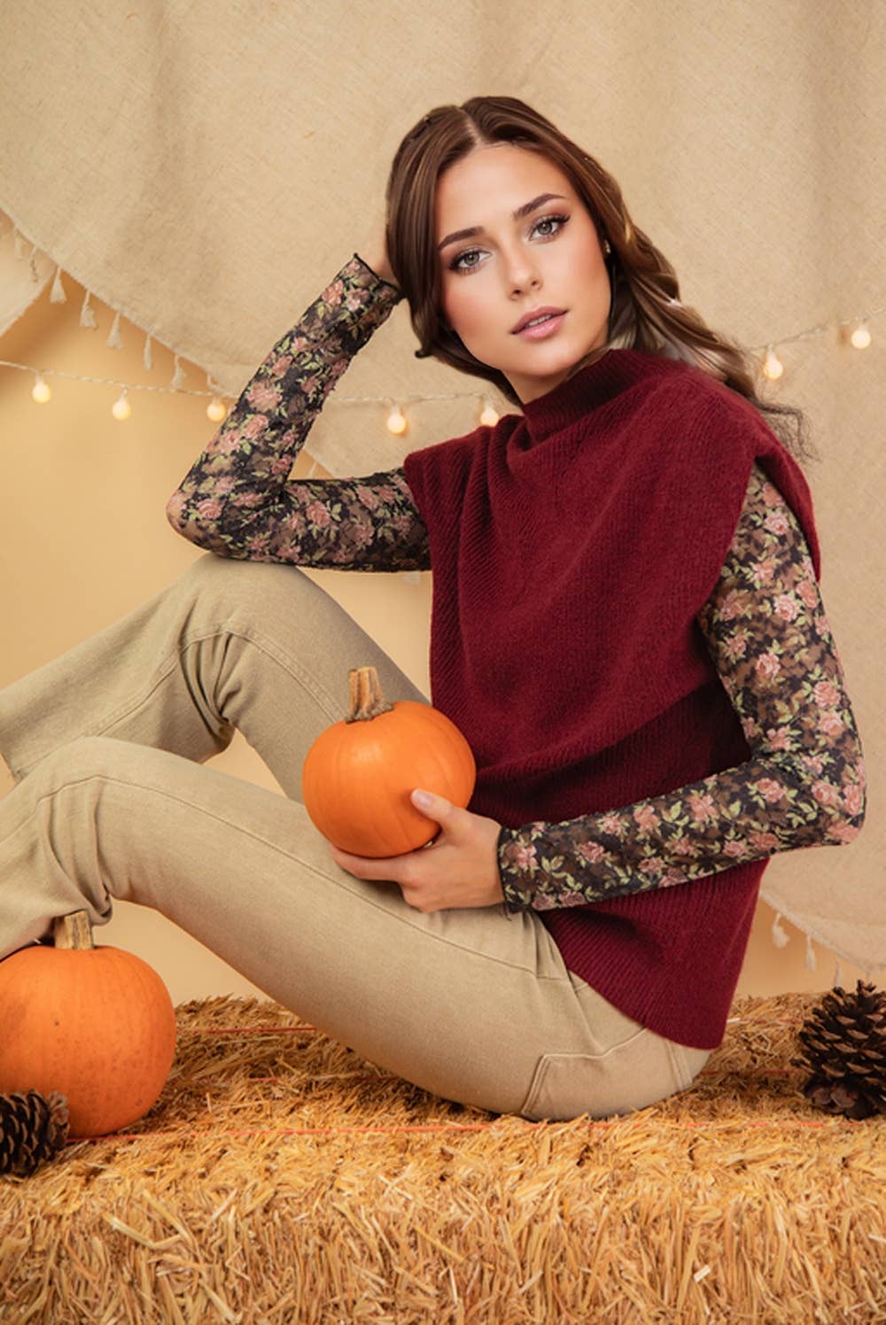Jolene's Burgundy Soft Knit Sweater Vest