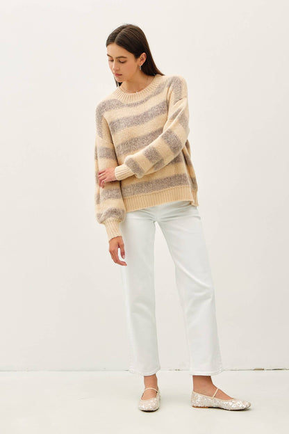 Dani's Poppy Wool Striped Sweater
