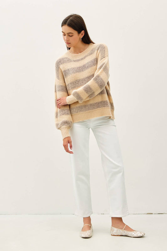 Dani's Poppy Wool Striped Sweater