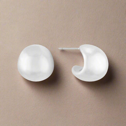 Matte Subtle Curve Earrings