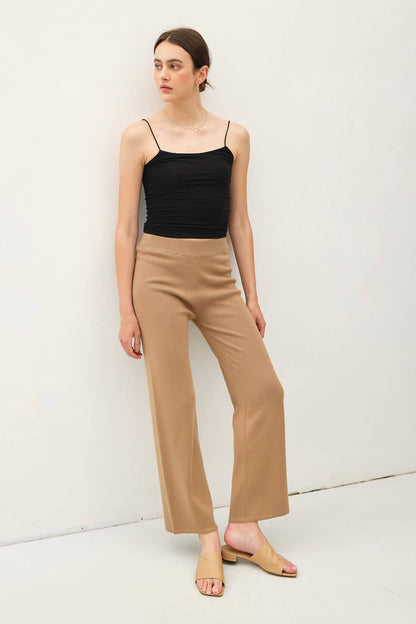 Ann's High Rise Soft Ribbed Pant