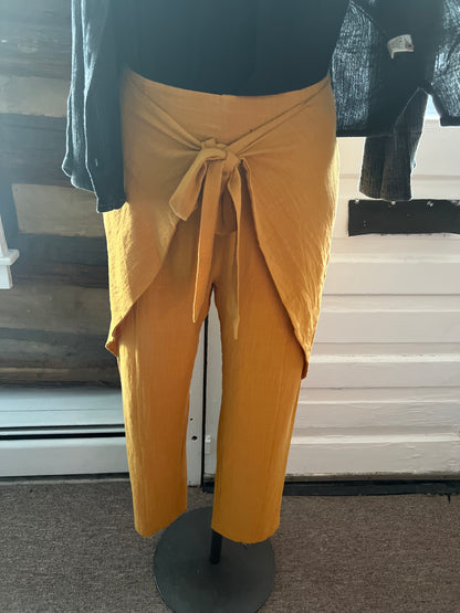 Dijon Woven Tie Waist Trouser