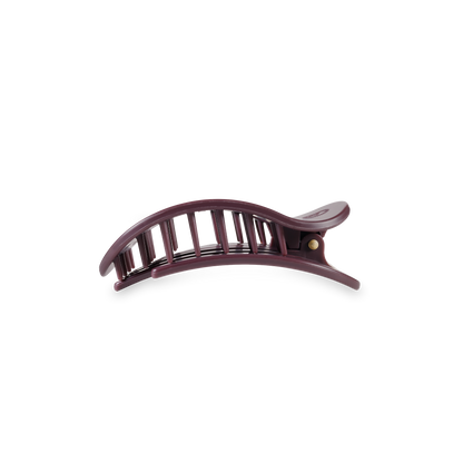 Burgundy Bliss Small Flat Round Hair Clip