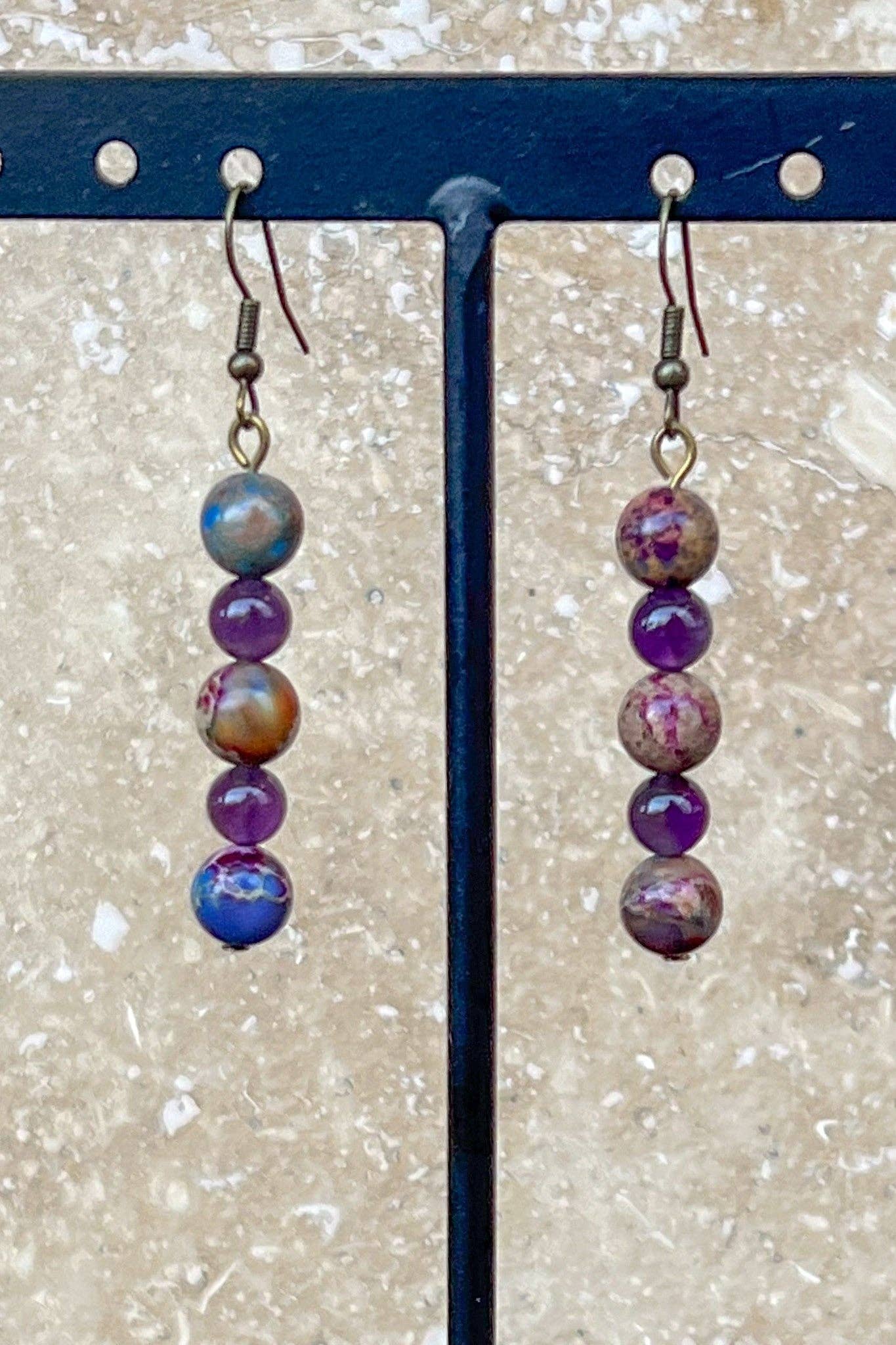 Honor Earrings Purple