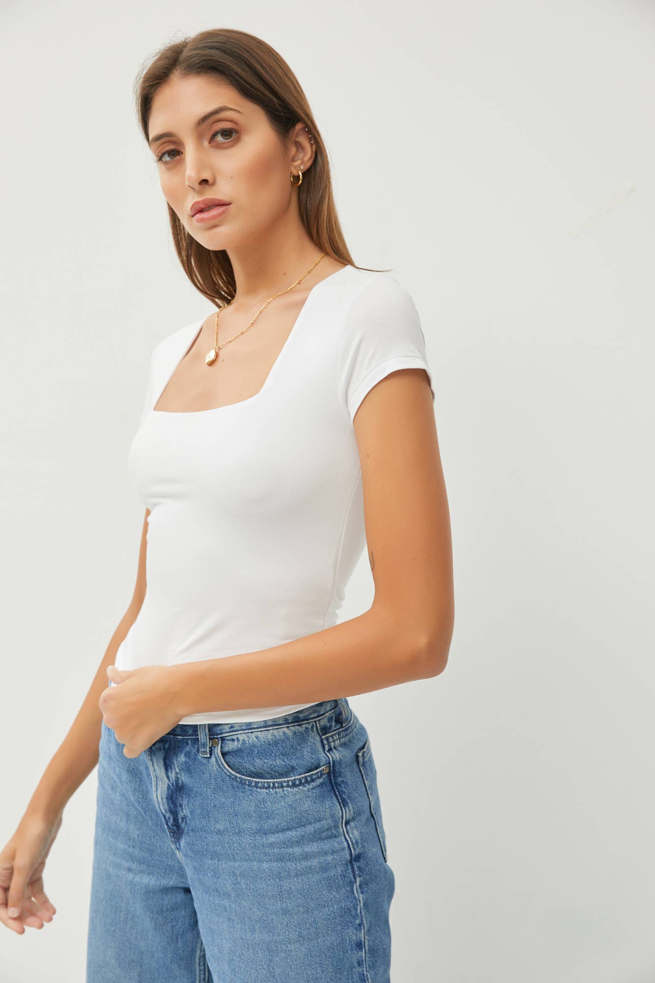 Neela Square Neck Top