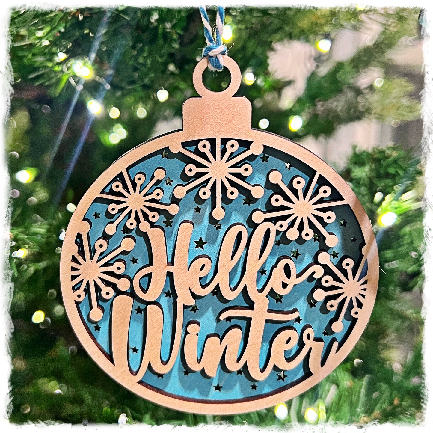 Hello Winter Ornament