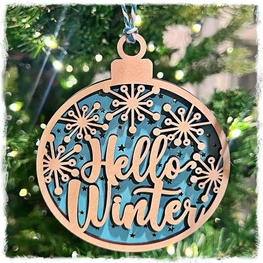 Hello Winter Ornament
