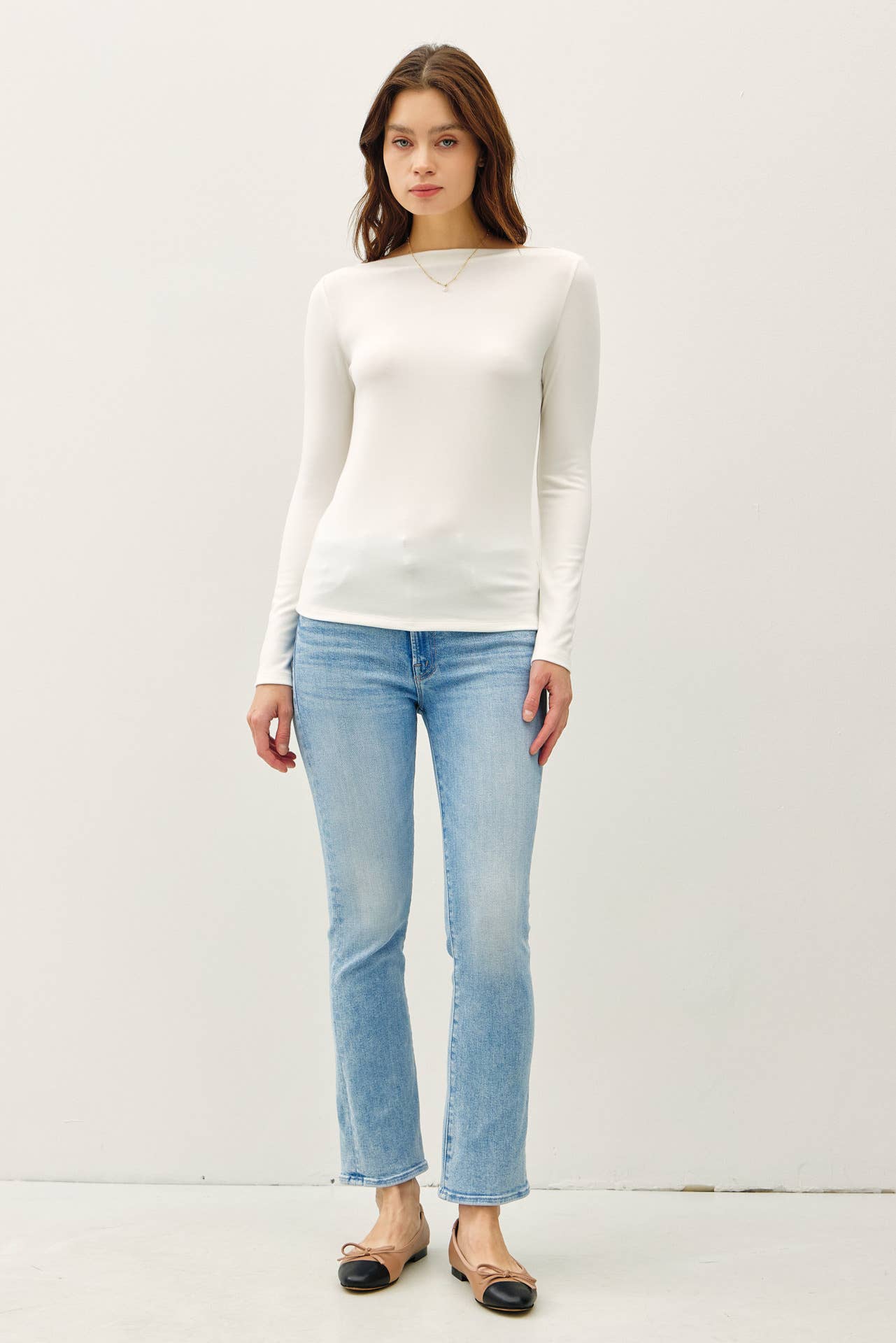 Dustina's Basic Boat Neck Top