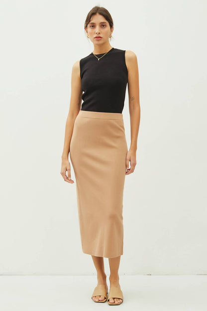 Sienna's Knitted Midi Skirt