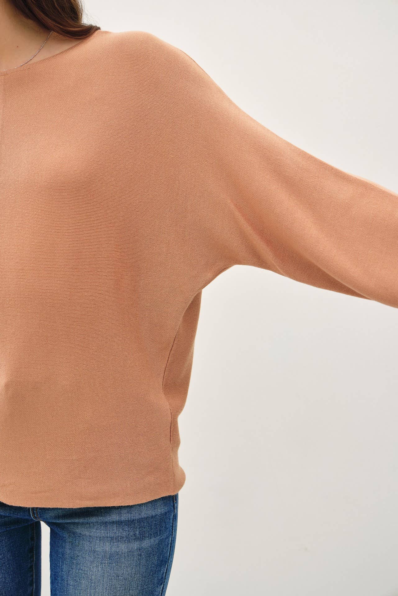 Jade's Bisque Dolman Sweater
