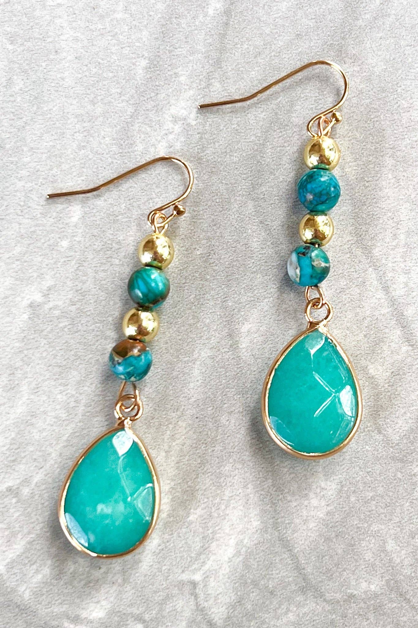 Maggie Earrings Turq