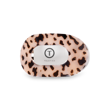 Blonde Tortoise Medium Flat Round Clip