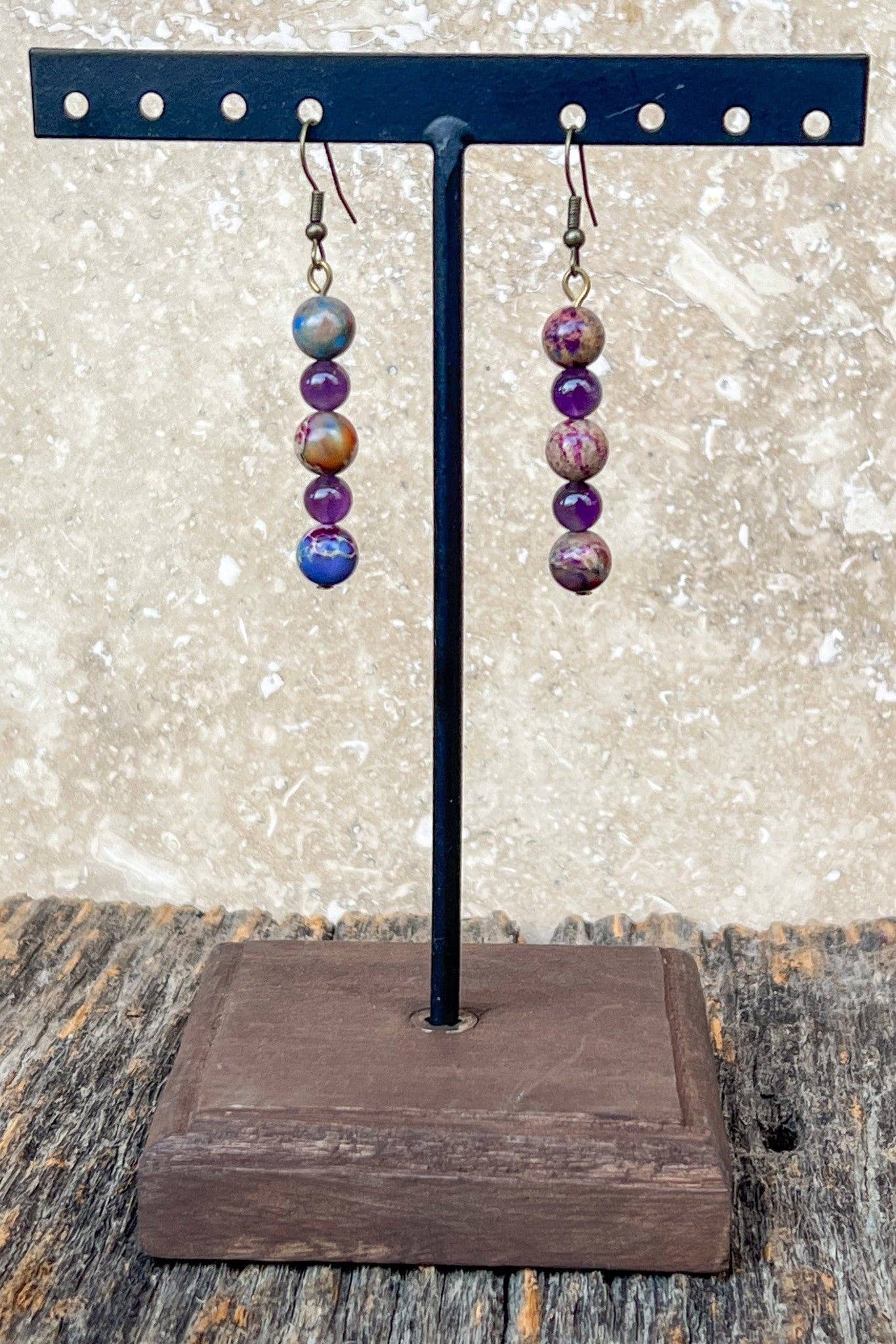 Honor Earrings Purple