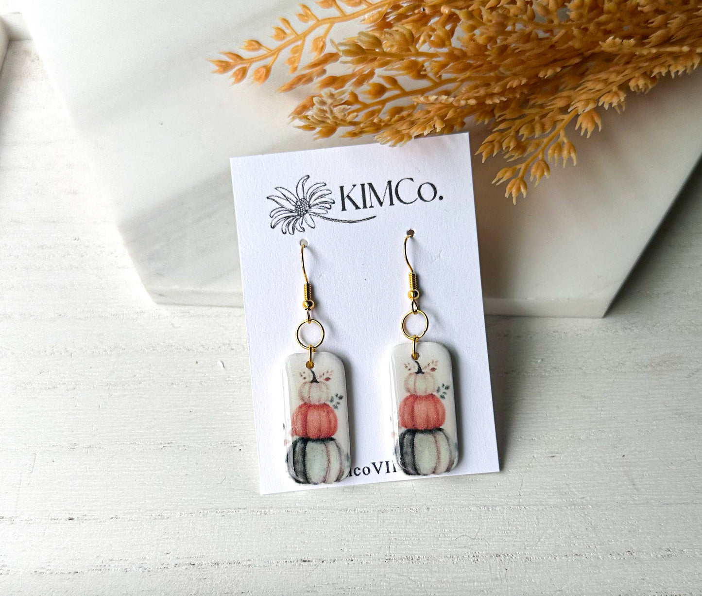 Stacked Pumpkins Earrings