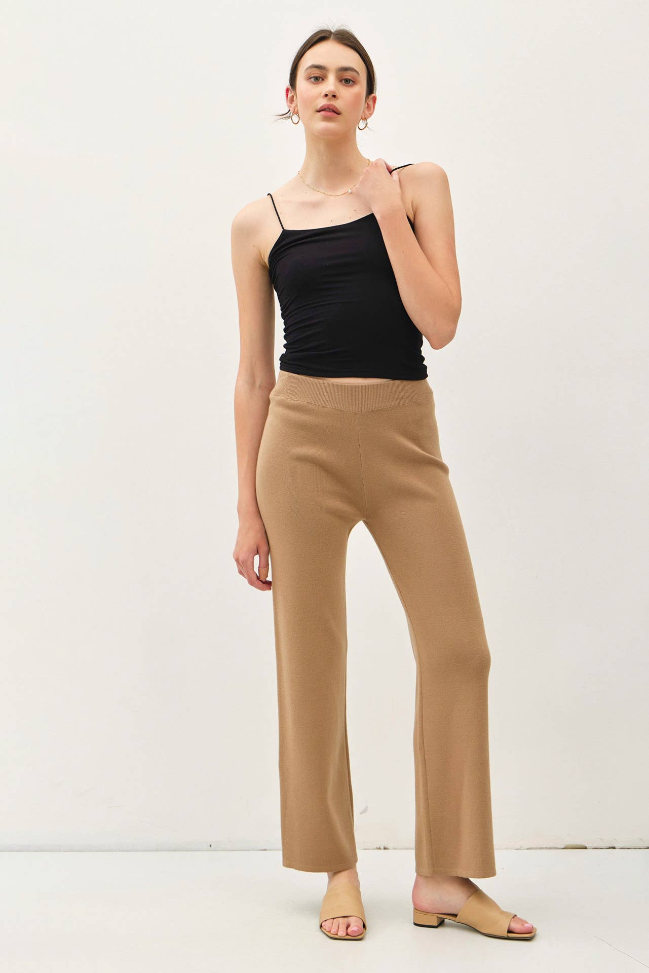Ann's High Rise Soft Ribbed Pant