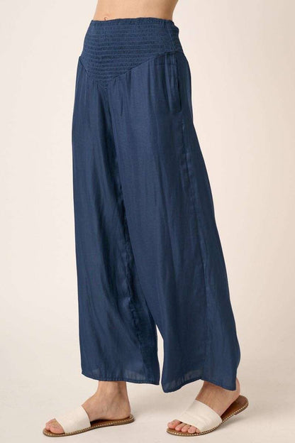 Judy's Smocked Satin Pants
