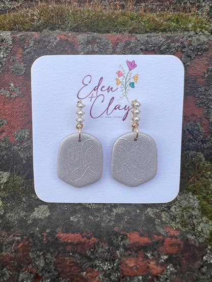 Mama: ASL Clay Earrings